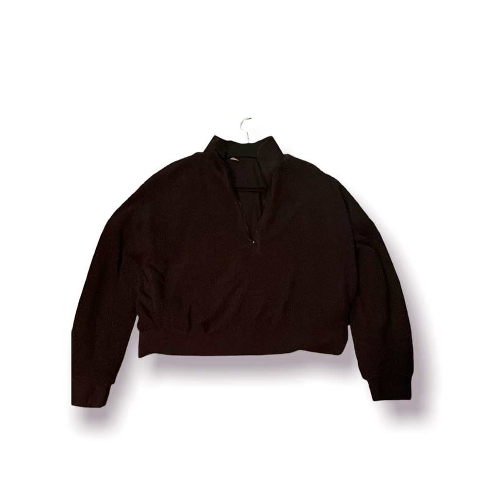 Sherpa quarter zip sweatshirt